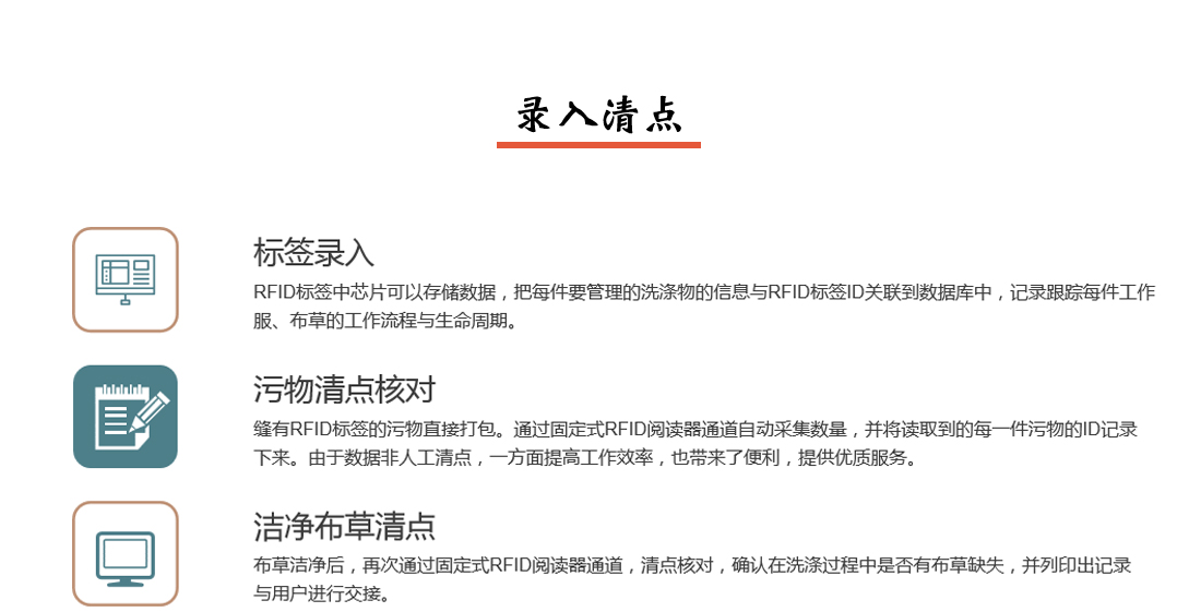 智慧洗滌系統錄入清點圖